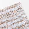 Eco-friendly Custom Full Printing Wig Hair Packaging Tissue Paper