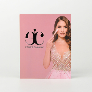 Custom Comsmetics E-commerce Packaging Rose Gold Logo Paper Thank You Card