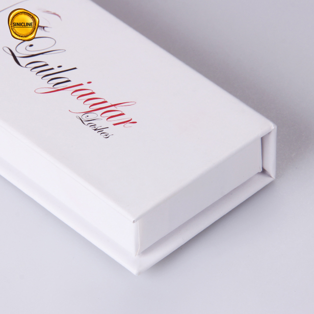 Private Label Magnetic White Cardboard Eyelash Packaging Box
