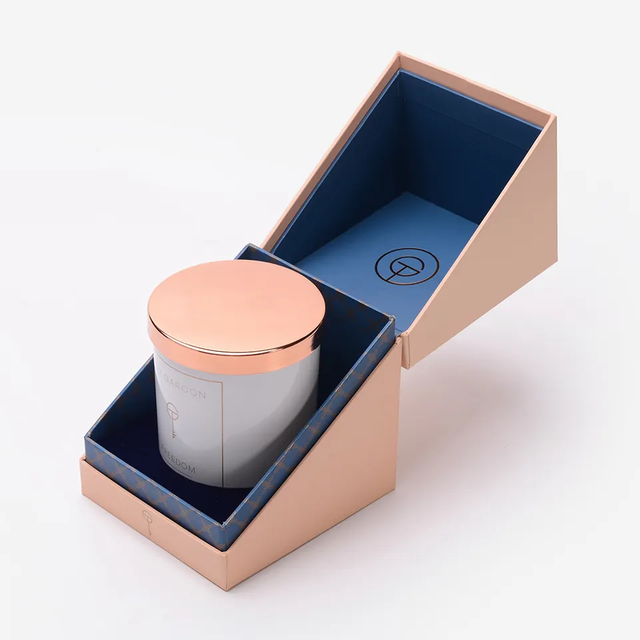Custom Printed Logo Paper Cardboard Box Perfume Candle Gift Packaging Box 