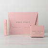 Custom Logo Pink Folding Paper Women's Skin Care Packaging Boxes 