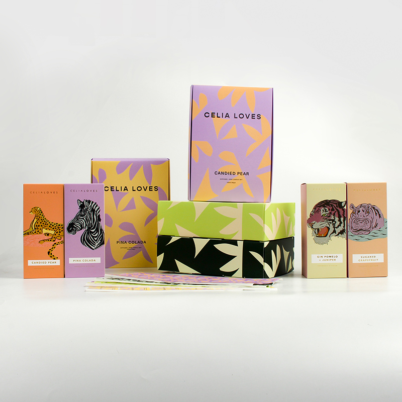 Eco Friendly Customized Scented Candle Packaging Boxes