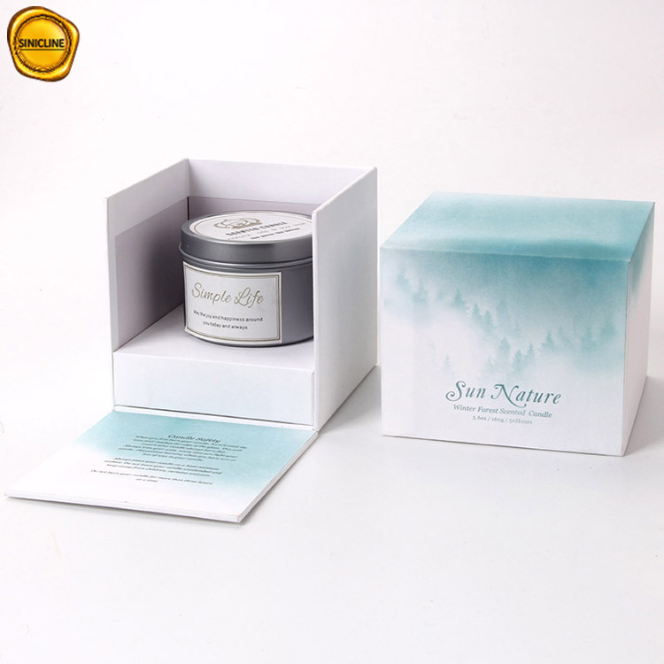 Luxury Gift Boxes with Lid Elegant Bridesmaid Gift Box White Candle Set Custom Gift Box Packaging
